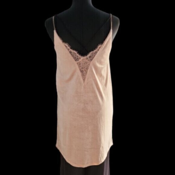 Vero- Moda Peach Velvet Scarlett Slip Dress Small - Picture 5 of 7